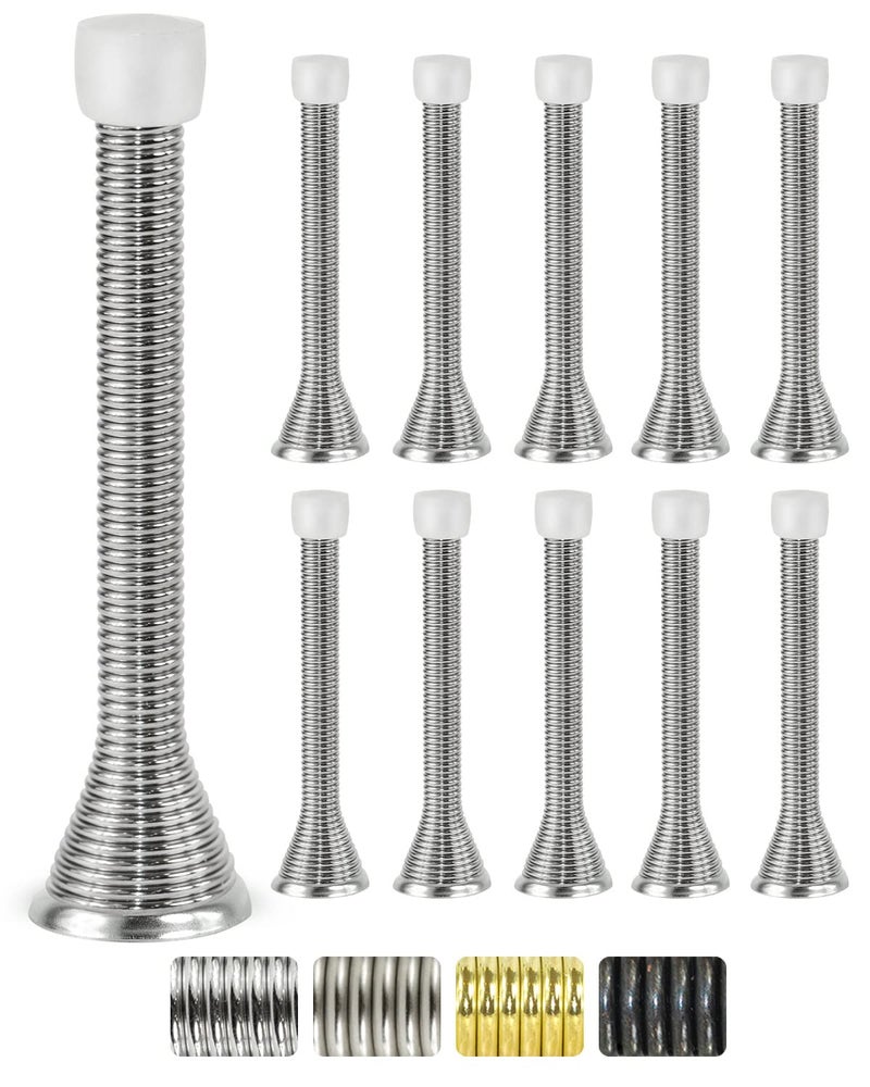 JD Jack N'Drill Jack N Drill 11-Pack Door Stopper 3 -inch Heavy Duty and Flexible Door Stop to Protect Walls and Door Stops for Bottom of Door Home or Office, Easy to Install and 100% Child and Pet-Friendly - Image 1